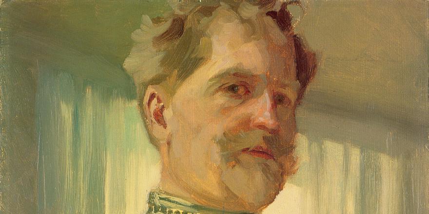 Portrait de Mucha peinture à l'huile 